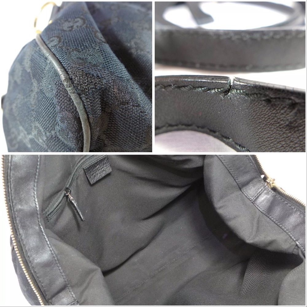 Gucci GG Monogram Black Satchel Bag, Listing #1 - Picture 6 of 8